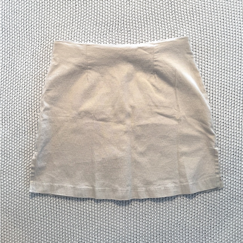 Vintage 90s Venus Light Beige Tan Mini Skirt